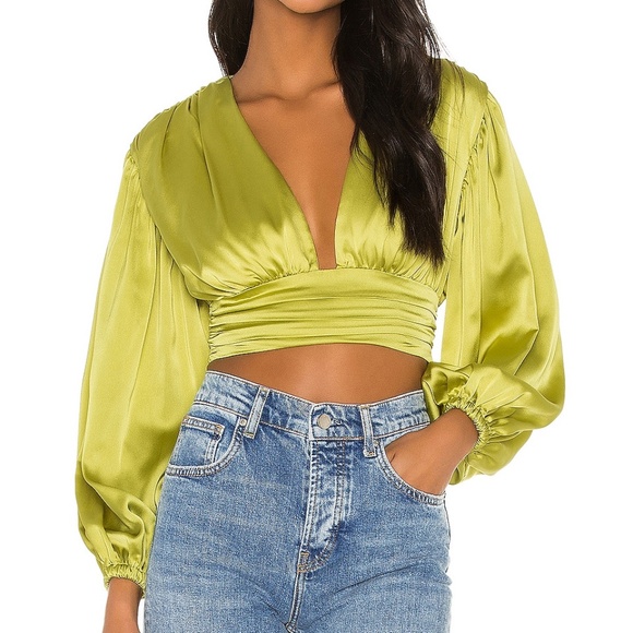 NWT Song of Style Brynn Top in Moss Green - M - Picture 2 of 4